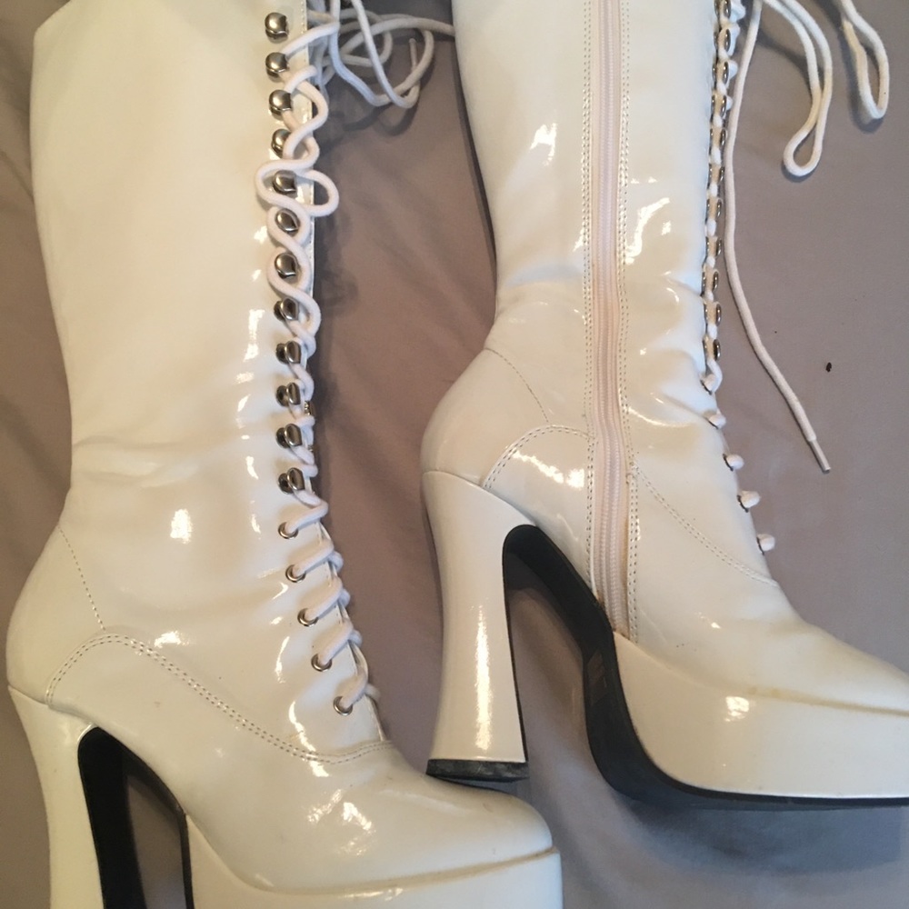 Knee high platform boots